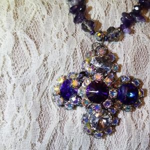 Custom necklace amethyst